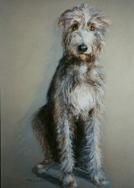 Large Dog Pastel Portrait