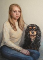 Adult with Dog Portrait